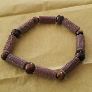 Tigers eye hazelwood healing bracelet